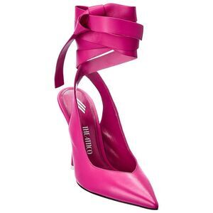 The Attico Venus Leather Slingback Pump, Pink